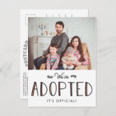 Wir haben Adoptiert | Ankündigung der Adoption (Vorne/Hinten)