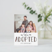 Wir haben Adoptiert | Ankündigung der Adoption (Stehend Vorderseite)