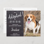 Wir haben Adoptiert, Hunde zu retten Ankündigungspostkarte (Vorne/Hinten)