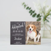 Wir haben Adoptiert, Hunde zu retten Ankündigungspostkarte (Stehend Vorderseite)