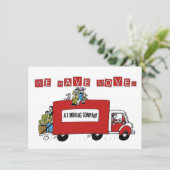 wir haben Adressenwechsel Einladung (Stehend Vorderseite)