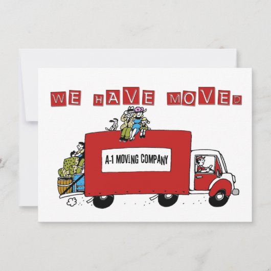 wir haben Adressenwechsel Einladung (Vorderseite)