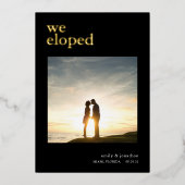 Wir haben Ankündigung Foto Black Luxe Real (Vorderseite)