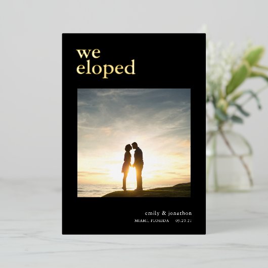 Wir haben Ankündigung Foto Black Luxe Real (Stehend vorne)