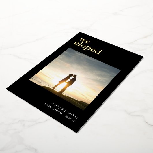 Wir haben Ankündigung Foto Black Luxe Real (Gedreht)