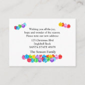 Wir haben Aquarellbaubles Fotokarte verschoben Begleitkarte (Rückseite)