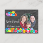 Wir haben Aquarellbaubles Fotokarte verschoben Begleitkarte (Vorderseite)