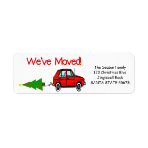 Wir haben Auto- und Baum Weihnachtsaufkleber