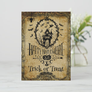 Wir haben Batty Halloween-Party eingeladen Einladung