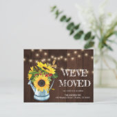 WIR HABEN BEWEGT, Adressenwechsel auf Postkarte (Stehend Vorderseite)