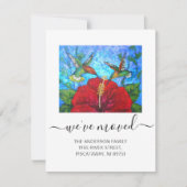 Wir haben bewegte Hummingvögel, die Skriptbewegung Ankündigung (Vorderseite)