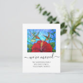 Wir haben bewegte Hummingvögel, die Skriptbewegung Ankündigung (Stehend Vorderseite)