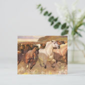 Wir haben bewegte Pferde Mustangs unterwegs Ankündigung (Stehend Vorderseite)