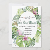 Wir haben bewegte, tropische Blume Blätter (Vorderseite)