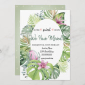 Wir haben bewegte, tropische Blume Blätter (Vorne/Hinten)