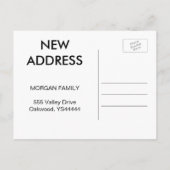 Wir haben bewegtes Landschaftsbild Ankündigungspostkarte (Rückseite)