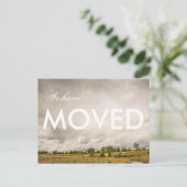 Wir haben bewegtes Landschaftsbild Ankündigungspostkarte (Stehend Vorderseite)