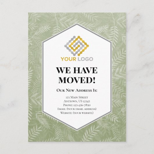 Wir haben Bewegung Ankündigung Grüne Fernen versch Postkarte (Vorderseite)