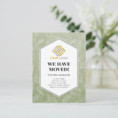 Wir haben Bewegung Ankündigung Grüne Fernen versch Postkarte (Stehend Vorderseite)