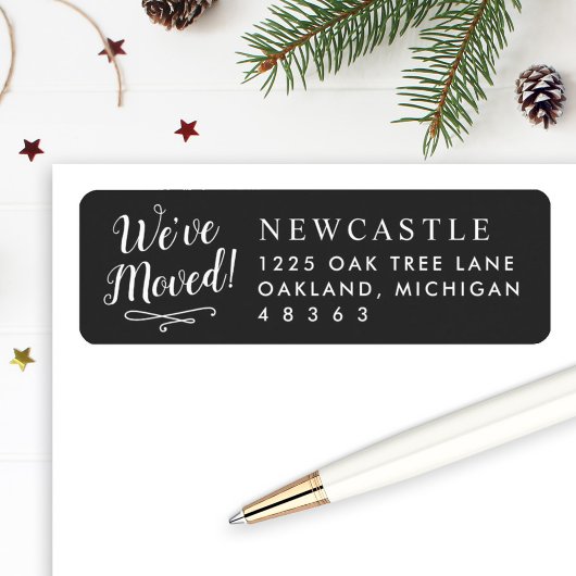 Wir haben Black New Zuhause Elegant Rücksendeadres