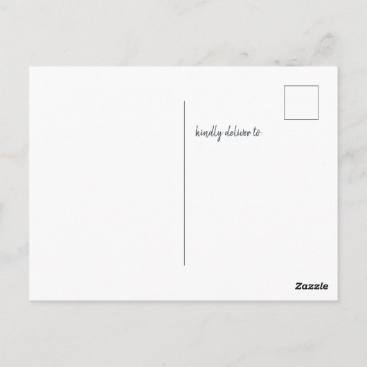 Wir haben Boho Cat Moving Ankündigung verschoben Postkarte (Rückseite)