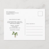 Wir haben Boho Chic-Adressenänderung verschoben Ankündigungspostkarte (Rückseite)