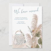Wir haben Boho Chic Macrame Pampas Grass Moving be Ankündigung (Vorderseite)