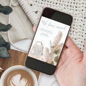 Wir haben Boho Chic Macrame Pampas Grass Moving be Ankündigung