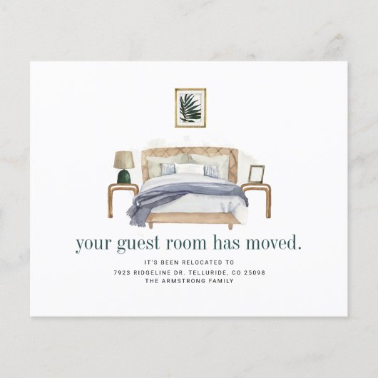 Wir haben Boho Chic Moving Ankündigung verschoben (Vorderseite)