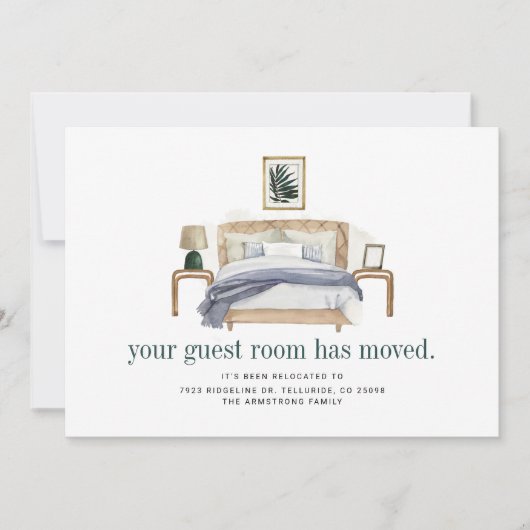 Wir haben Boho Chic Moving bewegt Ankündigung (Vorderseite)