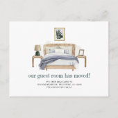 Wir haben Boho Chic neue Adresse bewegt Ankündigungspostkarte (Vorderseite)