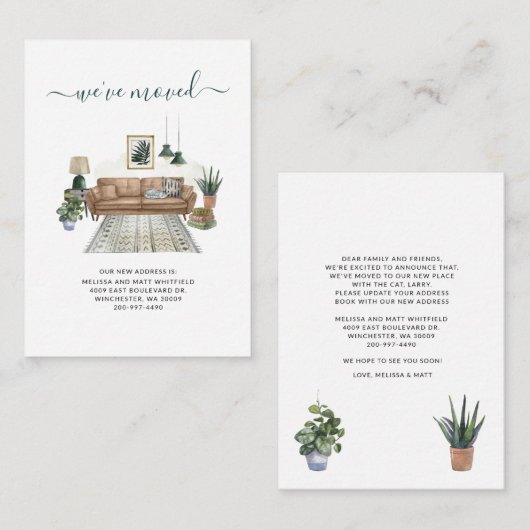 Wir haben Boho Living Room Ankündigung verschoben (Vorne/Hinten)