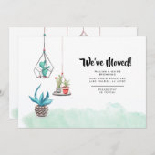 Wir haben Boho-Pflanze neue Zuhause-Ankündigung Ankündigung (Vorne/Hinten)