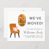 Wir haben Boho Terracotta Moving Ankündigung (Vorne/Hinten)