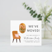 Wir haben Boho Terracotta Moving Ankündigung (Stehend Vorderseite)