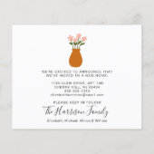 Wir haben Boho Terracotta Moving Ankündigung (Rückseite)