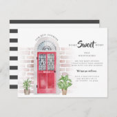 Wir haben Boho Watercolor Moving Ankündigung versc (Vorne/Hinten)