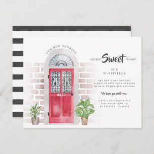 Wir haben Boho Watercolor Moving Ankündigung versc