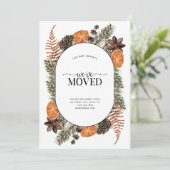 Wir haben Boho Winter Citrus Moving Ankündigung ve (Stehend Vorderseite)