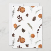 Wir haben Boho Winter Citrus Moving Ankündigung ve (Rückseite)