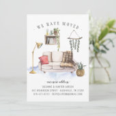 Wir haben Boho Wohnzimmer Bewegung Ankündigung ver (Stehend Vorderseite)