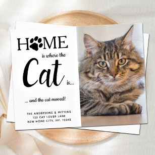 Wir haben Cat-Foto neue Adressenunterbringung vers Postkarte