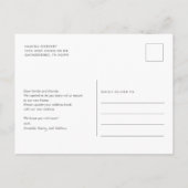 Wir haben Chic-Bewegung bewegt Ankündigungspostkarte (Rückseite)