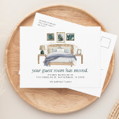 Wir haben Chic-Bewegung bewegt Ankündigungspostkarte