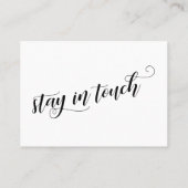 Wir haben Chic Script Typografy Handout Card versc Visitenkarte (Rückseite)