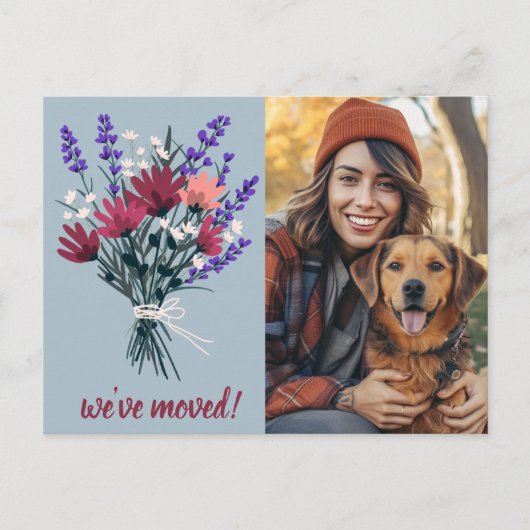Wir haben CUSTOM FOTO Wildblume Bouquet Postkarte (Vorderseite)