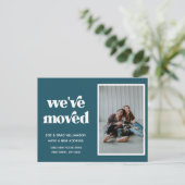 Wir haben das Adressenwechsel-Foto verschoben und Postkarte (Stehend Vorderseite)