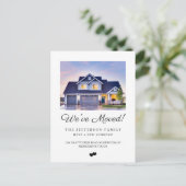 Wir haben das Adresswechsel-Foto geändert Ankündigungspostkarte (Stehend Vorderseite)