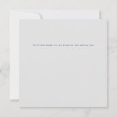 Wir haben das Adresswechsel-Foto verschoben Ankündigung (Rückseite)