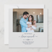 Wir haben das Adresswechsel-Foto verschoben Ankündigung (Vorderseite)